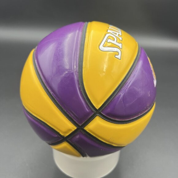 Vtg Spalding/LA LAKERS NBA Souvenir/Team Logo Mini 7" Basketball; Purple/Yellow - Picture 3 of 9